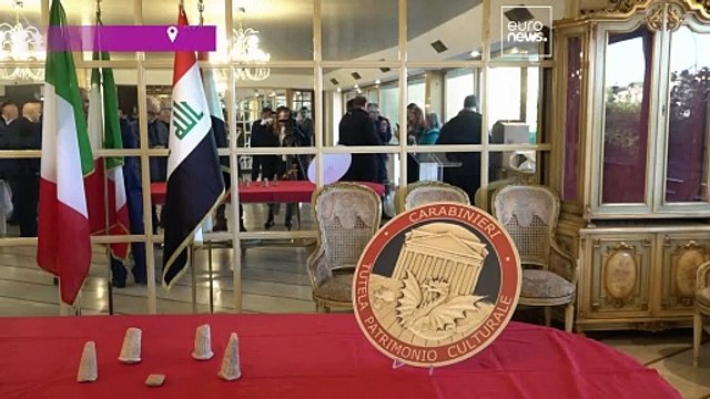 Italy returns ancient Iraqi artefacts seized from illegal traffickers