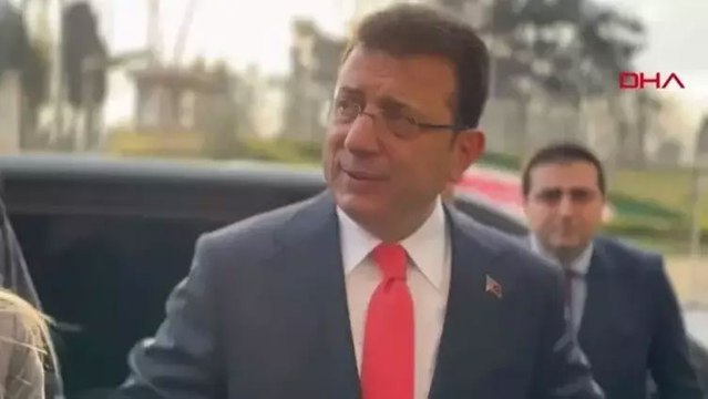 İBB Başkanı Ekrem İmamoğlu ifade vermek için adliyede