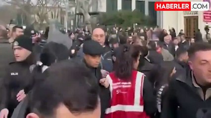 İmamoğlu'nun ifade vereceği Çağlayan Adliyesi'nin önünde ortalık karıştı