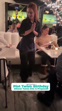 Birthday Dinner Turns into SURPRISE Proposal! 💍🎉 || Heartsome