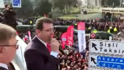 İBB Başkanı İmamoğlu'ndan ifade sonrasında Adliye önünde meydan okudu