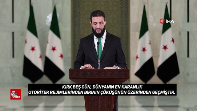 Suriye'nin yeni lideri Ahmed eş-Şera'dan ilk ulusa sesleniş konuşması