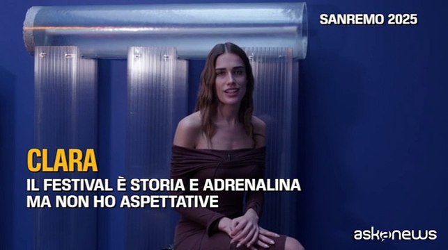 Clara a Sanremo 2025 con Febbre : «È nata da un colloquio intimo allo specchio»