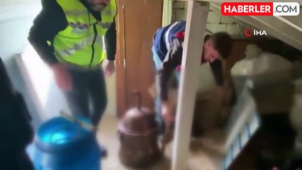 Tekirdağ'da 1 ton 375 litre kaçak içki ele geçirildi