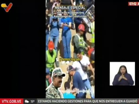 Pdte. Maduro envía mensaje especial como inicio de la Operación Relámpago del Catatumbo