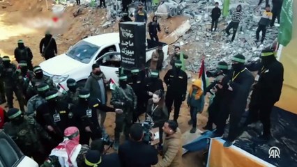 Kassam, Gazze'deki tarihi anları paylaştı! İsrail sözünde durmadı