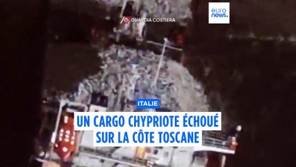Un cargo chypriote contenant 102 tonnes de carburant échoué sur la côte toscane