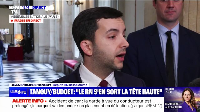 Budget: Le groupe décidera lundi pour une censure, réagit Jean-Philippe Tanguy, député RN de la Somme