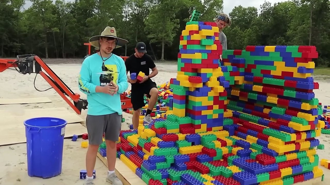 I Built World's Largest Lego Tower🗼| Mr Beast |