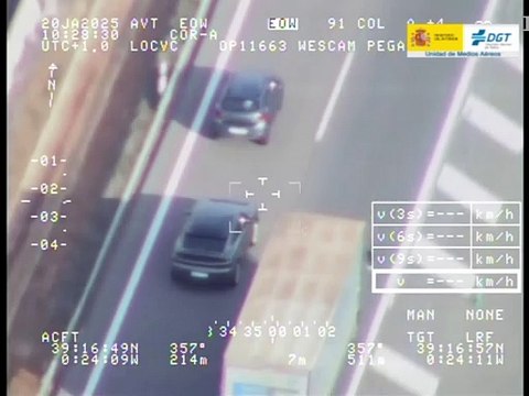 Grandes excesos de velocidad registrados por la DGT