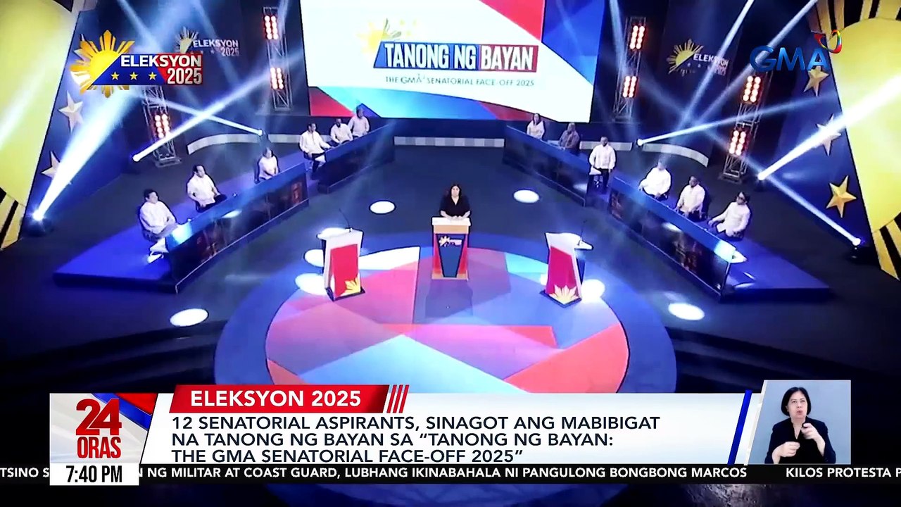 “Tanong ng Bayan: The GMA Senatorial Face-off 2025,” mapapanood na sa Sabado Feb 1, 9pm | 24 Oras