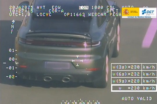 Grandes excesos de velocidad detectados en 2024