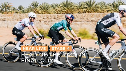 Head of the race in the final climb - Stage 4 - The AlUla Tour 2025