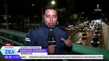 6 | Reporte vial: Circuito interior con un avance lento. Tome sus precauciones.