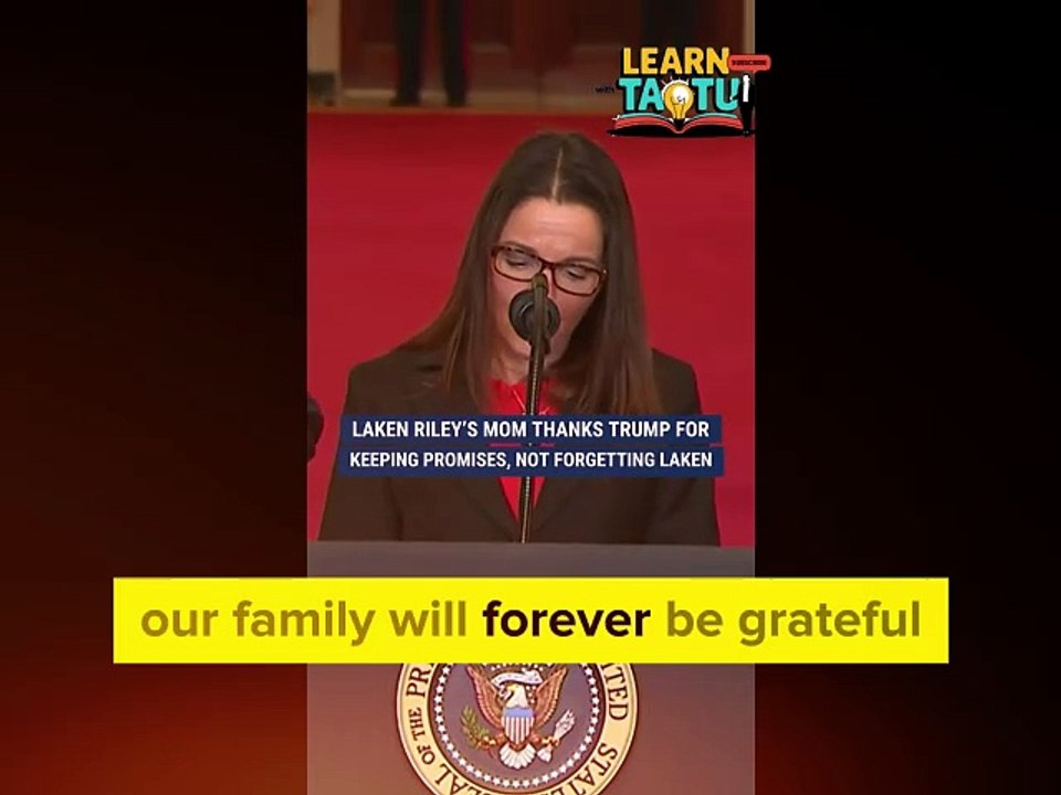 We also want to thank President Trump for the