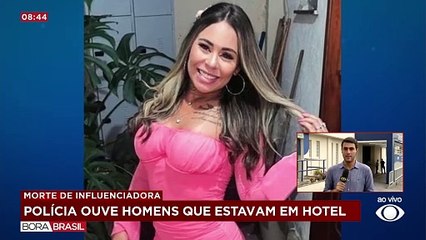 Influenciadora estava com três homens em hotel antes de morrer