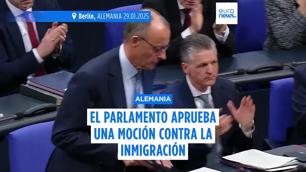 El Bundestag aprueba una moción para endurecer las políticas migratorias con apoyo de la AfD