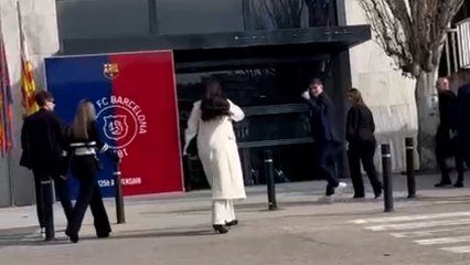 Así llegó Gavi a las oficinas del Barça para firmar hasta 2030