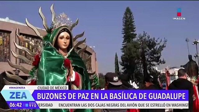 La iglesia católica busca poner buzones de paz en la Basílica de Guadalupe