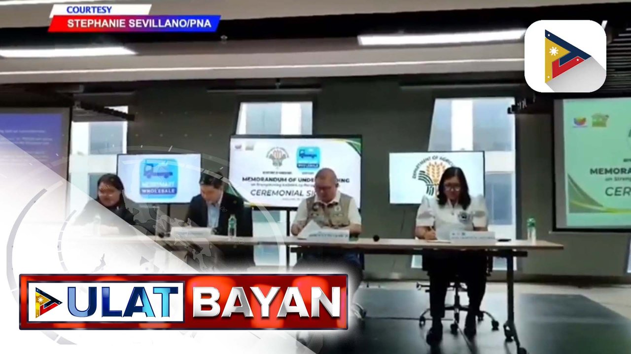 D.A. at isang supermarket, lumagda ng MOA para palakasin ang Kadiwa ng Pangulo "Rice-for-All" program