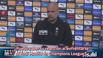 La reacción de Guardiola al saber que se va a enfrentar al Madrid