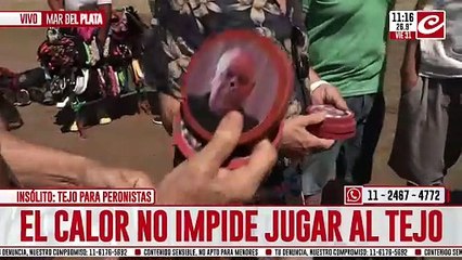 Guilermo Moreno encabeza el campeonato de "Tejo peronista" en Mar del Plata