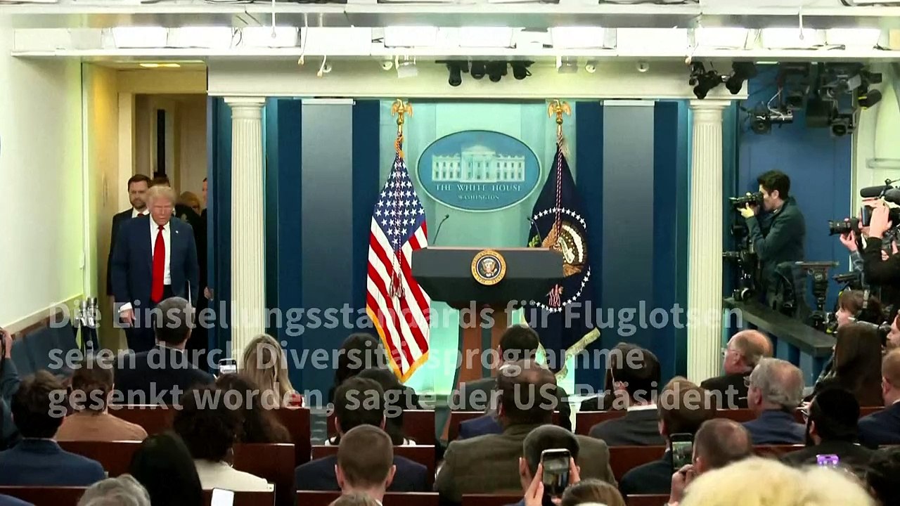 Trump gibt Diversitätsprogrammen schuld an Luftfahrt-Kollision