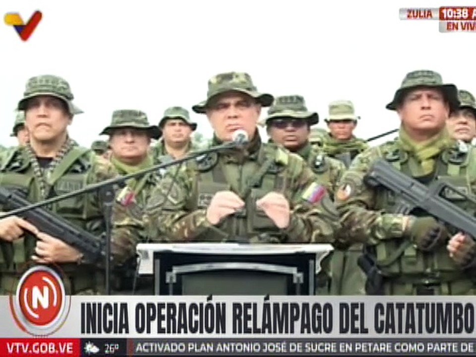 Padrino López: Iniciamos la Operación Relámpago del Catatumbo para garantizar la paz del pueblo