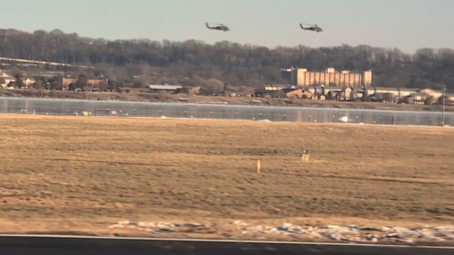 Passenger video taken week before crash shows helicopters flying alongside aircraft