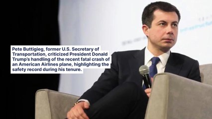 Trump's Comments On Airline Crash 'Despicable,' Responds Pete Buttigieg