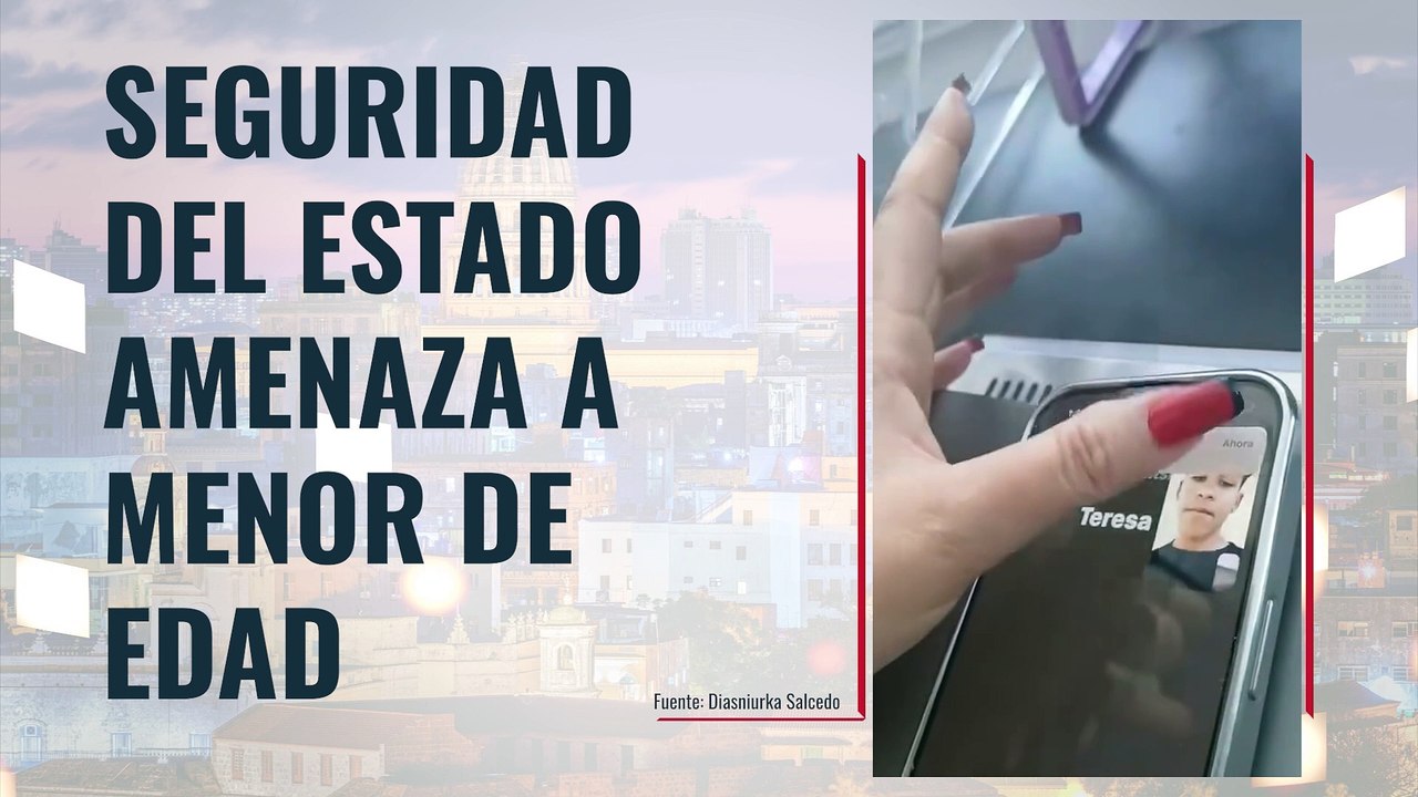 Seguridad del estado amenaza a menor de edad