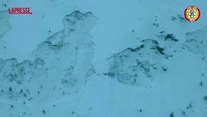 Bardonecchia, grossa valanga nel Vallon Cros: le immagini dall'alto