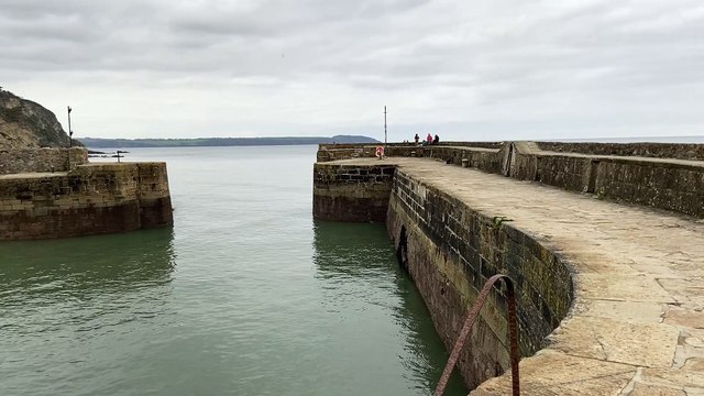 Charlestown Harbour in Cornwall by Andrew Townsend