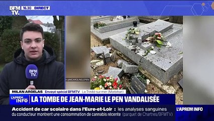 "Je trouve ça minable": Des habitants de La Trinité-sur-Mer (Morbihan) réagissent à la dégradation de la tombe de Jean-Marie Le Pen