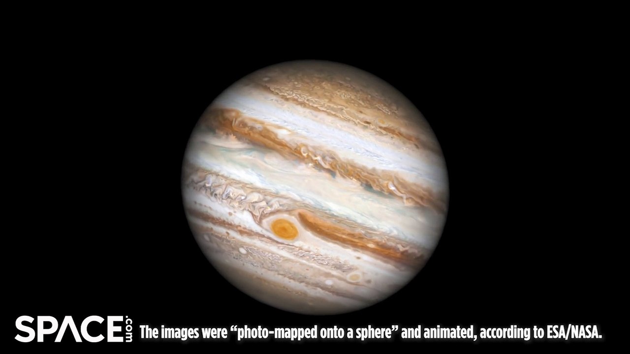 Watch How: Jupiter Spins In Animated Hubble Space Telescope ...