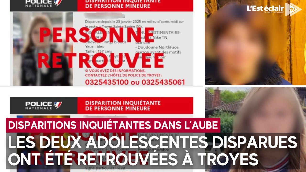 Les deux adolescentes disparues à leur sortie du collège ont été retrouvées à Troyes