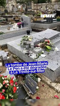 La tombe de Jean-Marie Le Pen dégradée dans le cimetière de La Trinité-sur-Mer