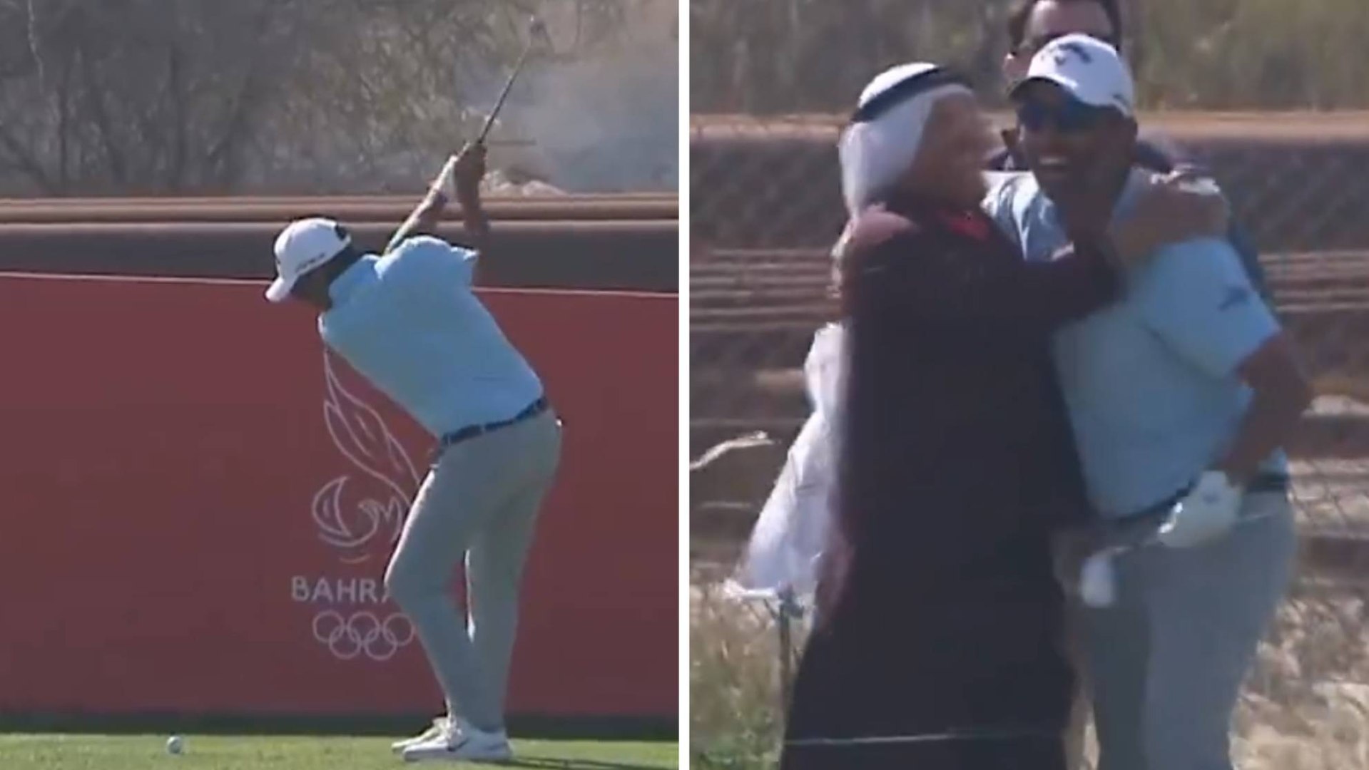 Hoyo en uno de Pablo Larrazabal en el Bahrain Championship