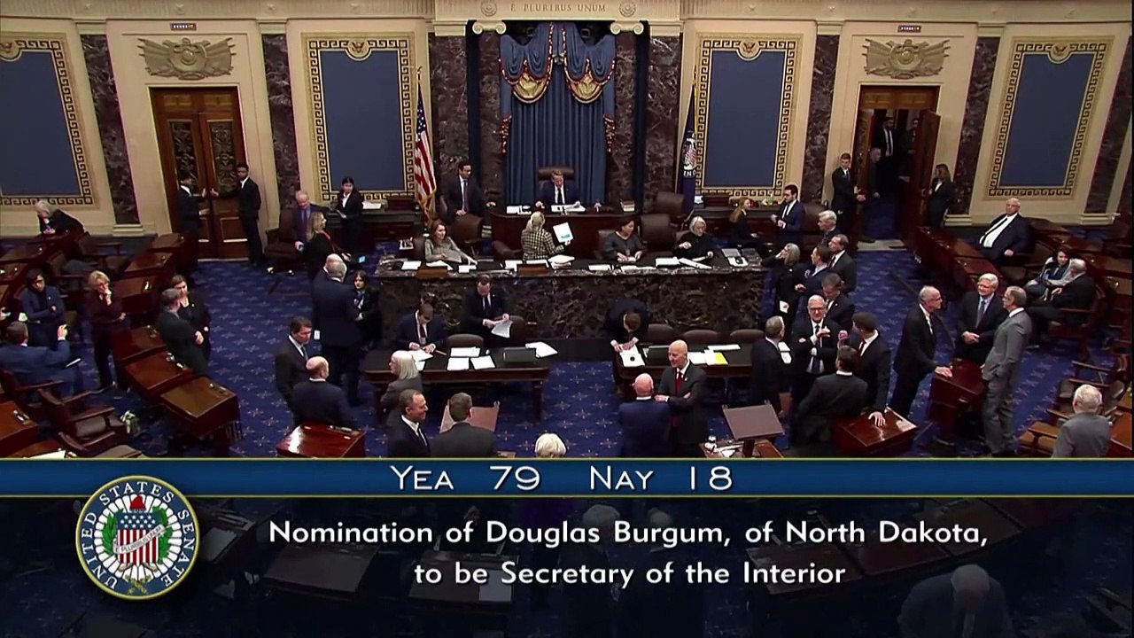 Us-senat bestätigt milliardär doug burgum als innenminister