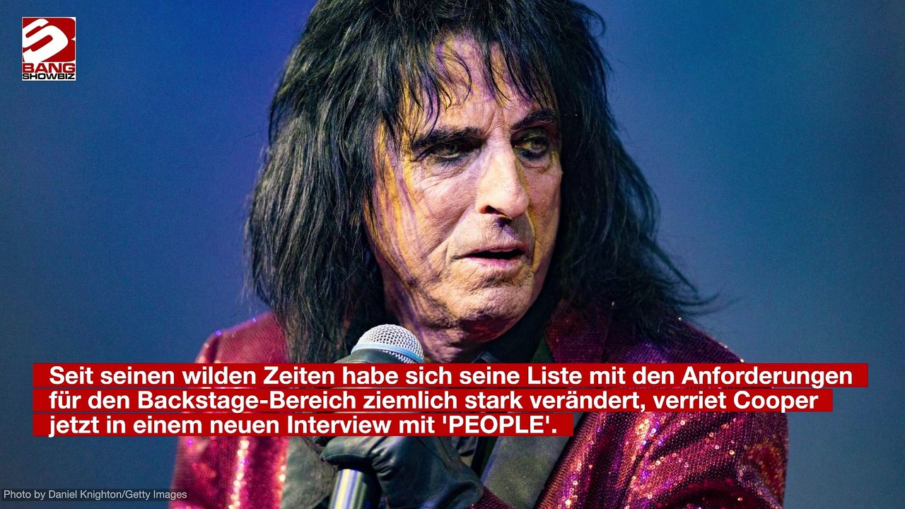 Alice Cooper: Er nimmt auf Tournee weiterhin Substanzen ein – allerdings nur Schmerzmittel