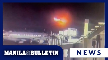 Video shows moment two aircraft collide in sky near Washington