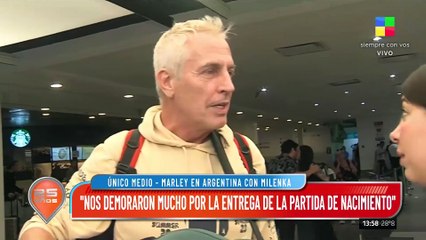 Marley regreso al país junto a su hija Milenka, a un mes de su nacimiento