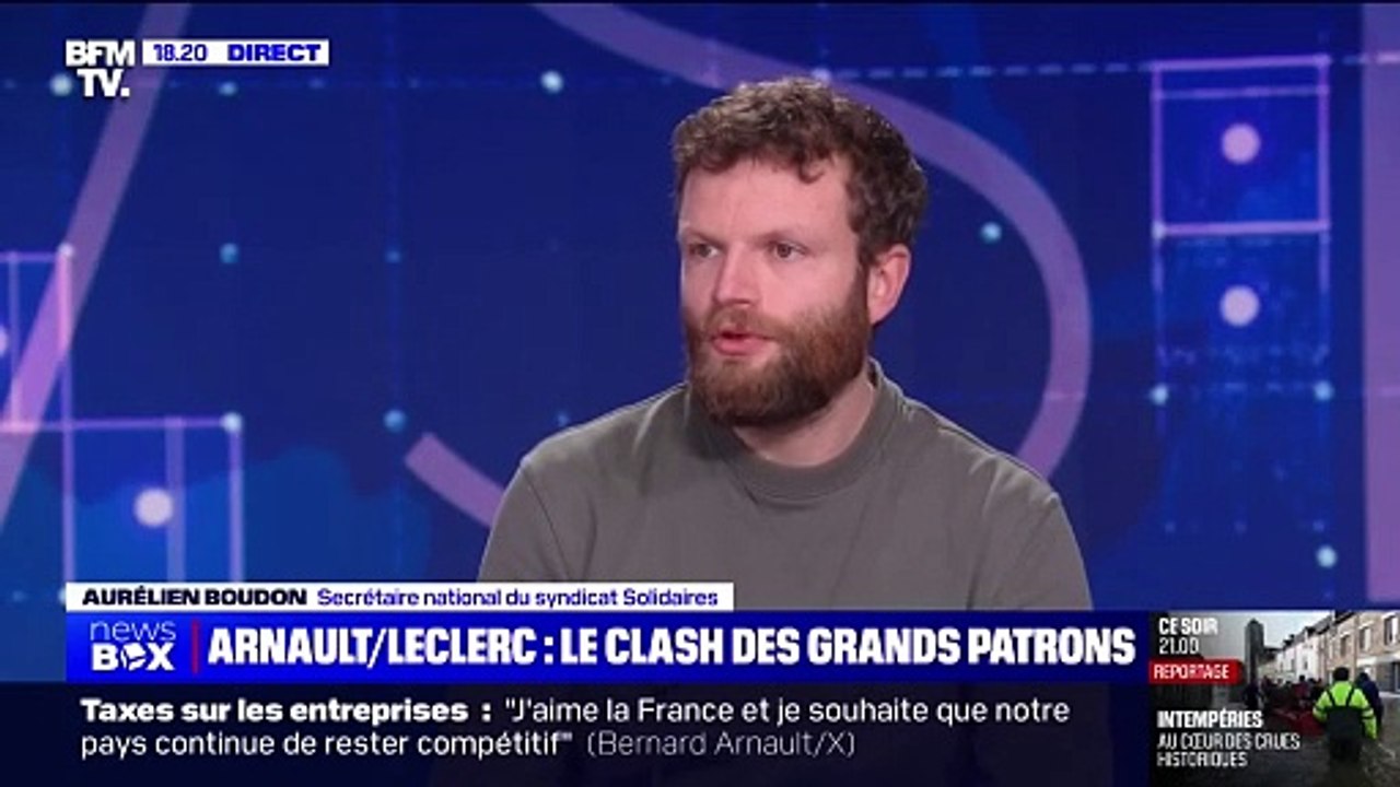 Surtaxe des grandes entreprises: "On est atterrés par l'indécence des propos de monsieur Arnault", affirme Aurélien Boudon (Solidaires)