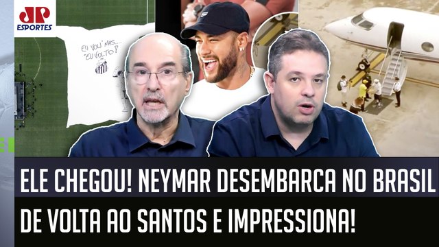 OLHA ESSAS IMAGENS! O Neymar CHEGA ao Brasil e ao Santos como um... FESTA NA VILA BELMIRO EXALTADA