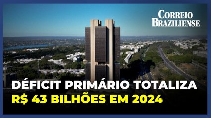 Contas do governo têm deficit primário de R$ 43 bi em 2024, indica Tesouro