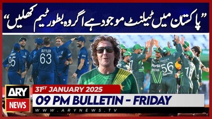 Ryan Sidebottom's Big Statement | ARY News 9 PM Bulletin | 31st JAN 2025