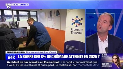 Chômage: "Il y a énormément d'opportunités dans certains domaines", assure Thibaut Guilluy (directeur général de France Travail)
