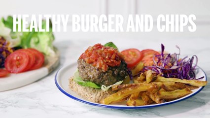 Healthy Burger And Chips | Recipe