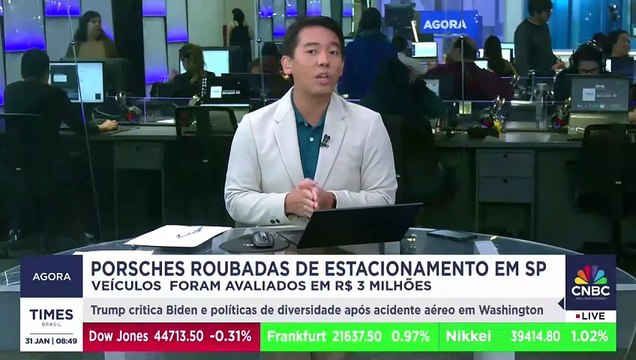 Porsches avaliadas em R$ 3 milhões são roubadas na região da Faria Lima, em SP; assista