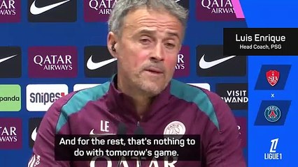 Enrique praises quality of Ligue 1 ahead of Brest clash